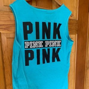 Pink Victoria’s Secret Tank Top Teal Green